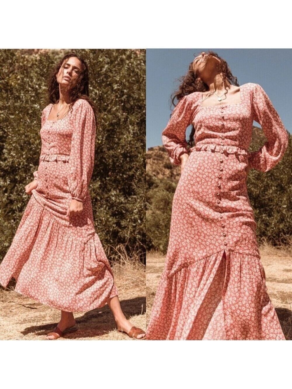 Lost + Wander Madison Maxi Floral Dress XS